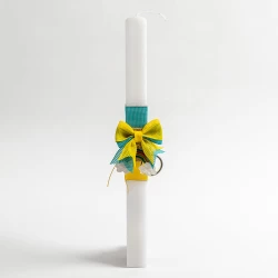 Handmade Easter candle with Rainbow key chain