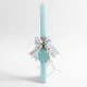 Easter candle blue bunny my first Resurrection