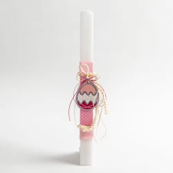 Easter Lamp my first Resurrection with pink wooden egg