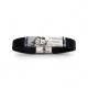 Men's leather bracelet with a photo of your choice